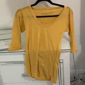 LAmade Yellow Mid Sleeve Shirt